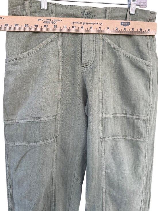 Free People Women’s Big Hit Slouch Pant Oil Green Size Medium - Picture 11 of 14